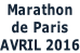Marathon  de Paris AVRIL 2016