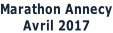 Marathon Annecy Avril 2017
