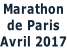 Marathon  de Paris Avril 2017